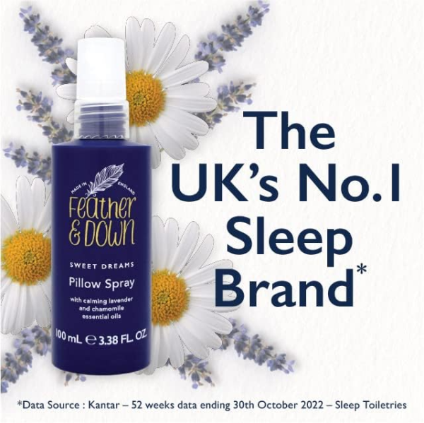 Feather & Down Sweet Dream Ultimate Sleep Set (Pillow Spray, Soap, Shower Cream & Body Lotion) - Create a sense of calm and tranquillity to aid a restful night’s sleep. Vegan Friendly & Cruelty Free. - Image 2